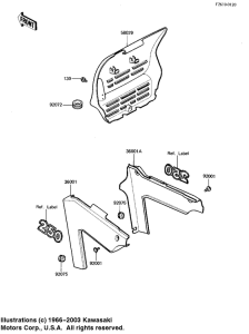  Number plate / side covers