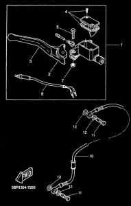 YQ50 Главный тормозной цилиндр