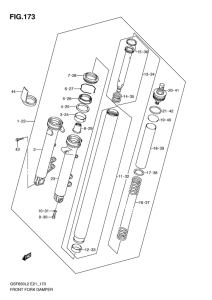 GSF650 (ABS) Демпфер передней вилки