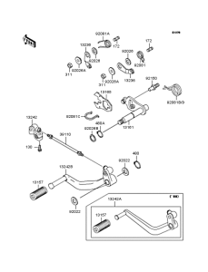 ZX900 Механизм переключения передач