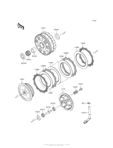 VN900 Сцепление