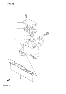 DR650 Передний тормозной цилиндр