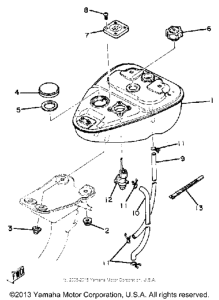 QT50J Топливный бак