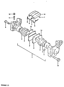 GS650 Задний суппорт