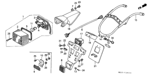 XR600R Taillight unit ass`y