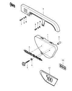  Боковая крышка / крышка цепи
