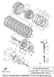 XV1600ALM Сцепление