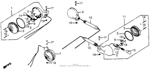 CB750 Задний фонарь