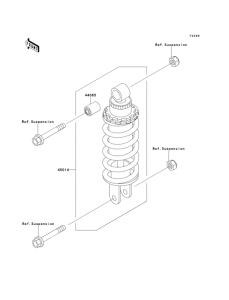 ZX600 Амортизатор