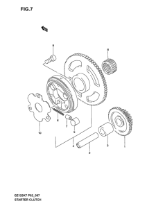 GZ125 Муфта стартера