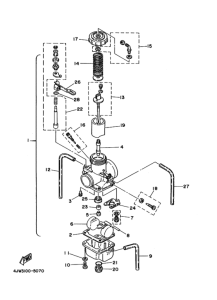 WR250Z Карбюратор