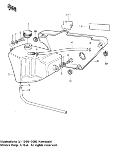 KM100 Side cover / oil tank