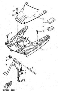 CW50RSP Stand. footrest 2