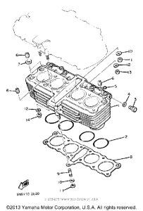 XJ650J Цилиндры