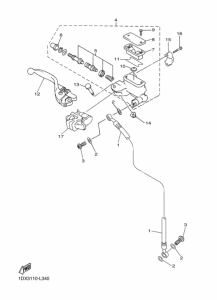 WR450F Передний тормозной цилиндр