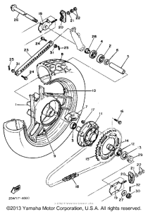 FZ600SC Переднее колесо