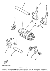 IT200S Shift cam-fork
