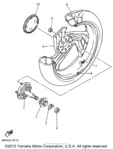 GTS1000AFC Переднее колесо