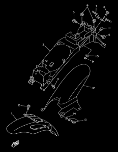 TZR50 - pare-boue