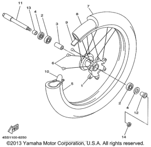  Переднее колесо