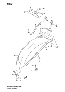GS500 Заднее крыло