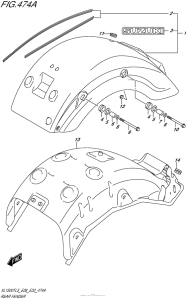 VL1500T Задний бампер