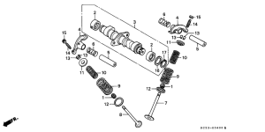 CM125C Распред вал / клапана
