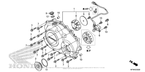 CB1000R Крышка картера правая