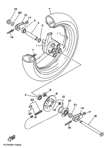 TZ125 Переднее колесо