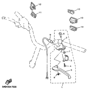 YN50R Lenkerschalter, hebel