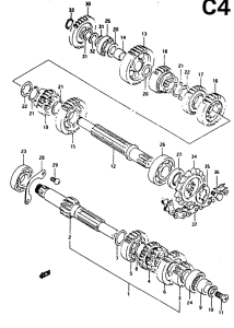 RG125 Трансмиссия