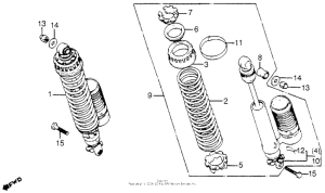 CB900 Задние амортизаторы