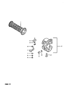 FR80 Lh grip - handle switch