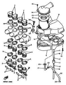 XJ600S XJ600SD Впускная система