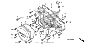  Крышка картера правая