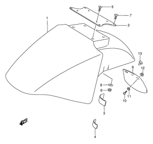 GSX750 Переднее крыло