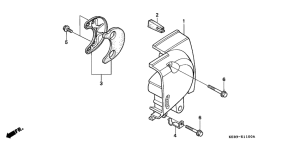 CA125 Левая задняя крышка картера