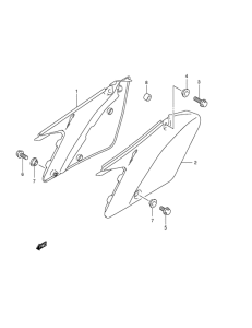 RM250 Обтекатель задний
