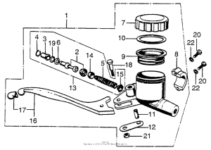 CB750 Тормозной цилиндр