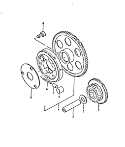 GSX750 Муфта стартера