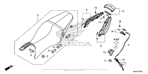 CBR650F Seat + Rear Cowl