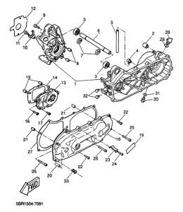YQ50 Картер двигателя