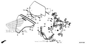 CTX700N DCT Ветровое стекло