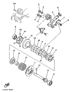 YZ125 Регулятор,вед .звезда