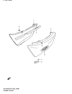 VS1400 Обтекатель задний
