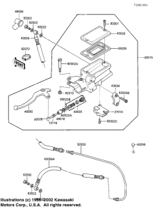 ZX900 Главный цилиндр сцепления
