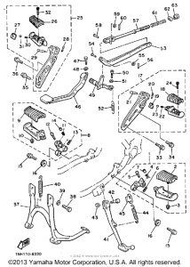 XJ700XSC Подножки