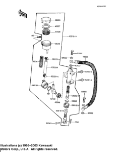 KZ1100 Задний тормозной цилиндр