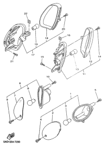YN50R Поворотники