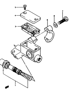RM500 Передний тормозной цилиндр